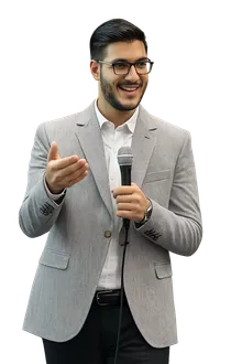 Moataz Abdulbaqi speaking at an event